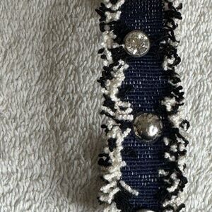 Elegant denim fringed Woven Bracelet